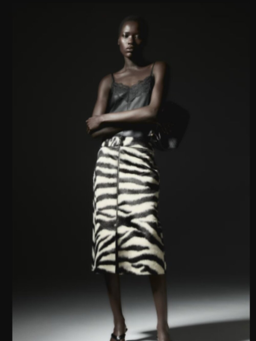 H&M Zip-Front Zebra Skirt - Picture 9 of 10